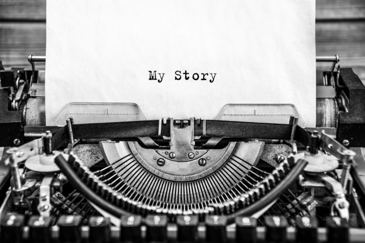Typewritten 'My Story' Text